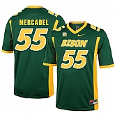 North Dakota State Bison 55 Aaron Mercadel Green College Football Jersey Dzhi,baseball caps,new era cap wholesale,wholesale hats